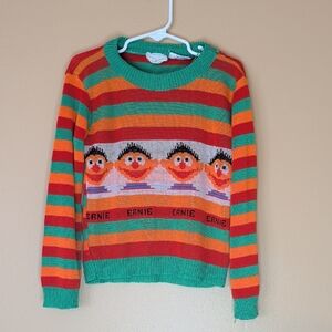 Vintage JC Penny Kids Seseme Street Ernie Sweater Size Large 6/7